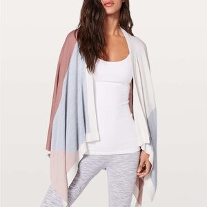 Lululemon Hatha Wrap Quicksand Misty Pink Silver Fox Alpine White 2018 W9BDPS OS